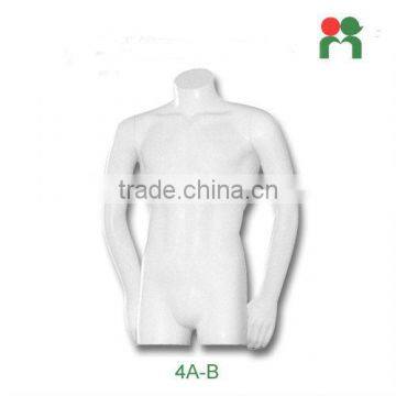 2013 Fashion new male mannequin fiberglass half body headless torso female mannequins 4A-B