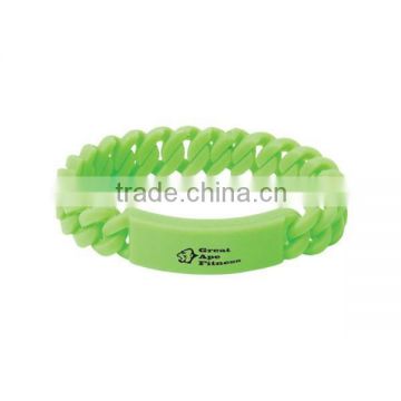 New Design Best Sales Silicone Tyvek Wristband Twist Rubber Braided Wristband