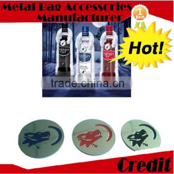 Provided Famouse brand metal wine label