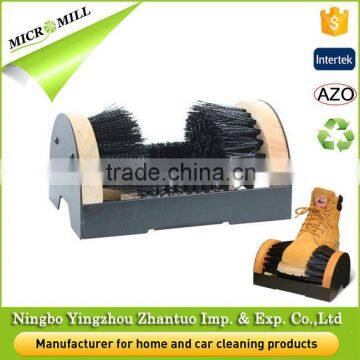 High Efficiency wooden shoe brush footwear boot cleaner, cleaning boot brush