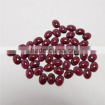 NATURAL GARNET CABOCHON GOOD COLOR & QUALITY 6X8 MM OVAL LOT