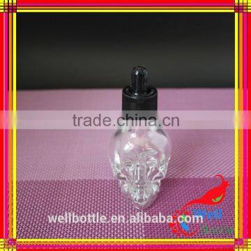 Wholesale Brand New Skull Glass Dropper Bottle 15ml Skull Glass e Liquid Bottle for Nail Polish Oil photo-5