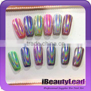 2016 new coming nail holographic powder nail chameleon powder Chrome Nail Holographic Powder