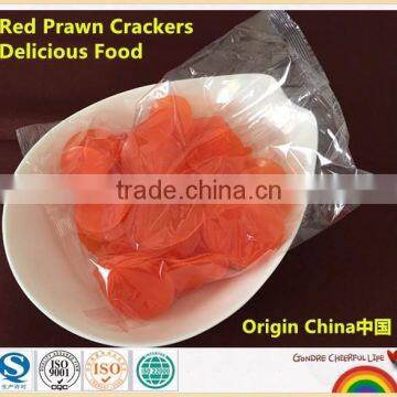 These are crispy and fresh and safe red prawn crackers served in restaurants and families across the world