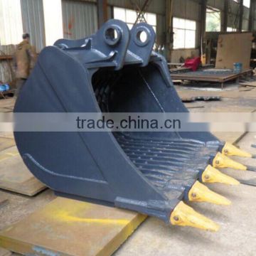 Customized PC60-7 Small Excavator Bucket, PC60 Excavator Wearable 0.28-0.37M3 Capacity bucket for sale