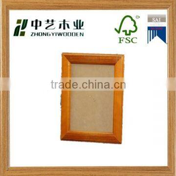 2015 year hot sell FSC wall hanging decorative pictures wooden photo frame with cheap price