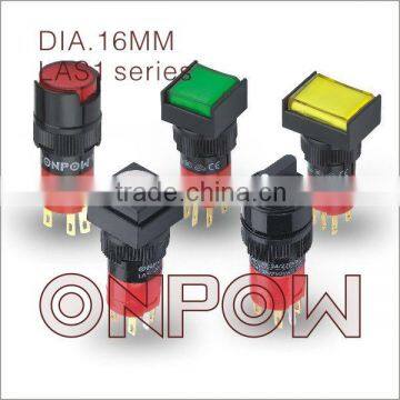 ONPOW Pushbutton switch(LAS1 Series,Dia.16mm,UL,CE,ROHS,REECH,IP65,Anti vandal)