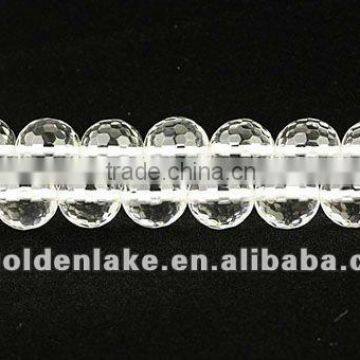 Transparent White Glass Loose Beads