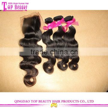 5A Cheap virgin indian hair closure new arrival virgin hair bundles with lace closure