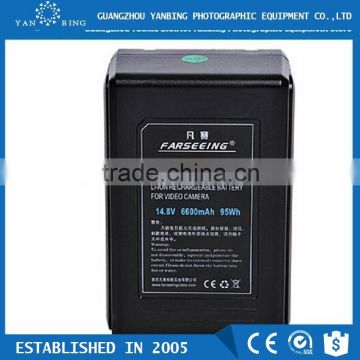 Factpry supply portable lithium battery BP95L 6600mAh for TV Sony Pansonic