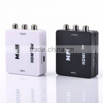 1080P Beautiful Mini Cable Converter HDMI to AV Adapter