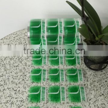 Hot sale custom design clear vinyl material self-adhesive water labels stickers printing in roll