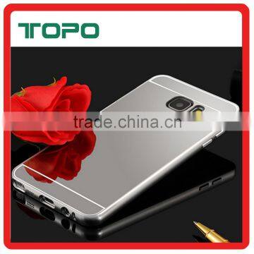 Aluminum Metal bumper with mirror back cover for Samsung Galaxy S7, Ultra-thin Electroplate case for Galaxy S7