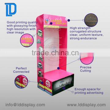 battery retail cardboard peg hook display