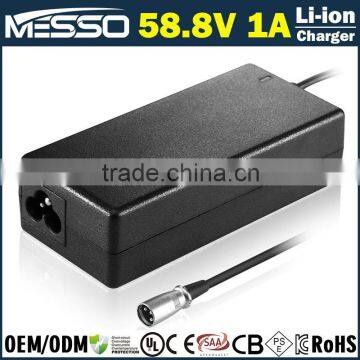 58.8V 1A Lithium Battery Charger 14s 50.4V Li-ion Battery Charger 58.8V Lipo Charger