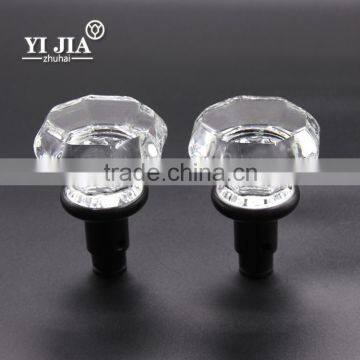 Octagon Shape Clear Rhinestone Knobs Bedroom Crystal Glass Door Handle