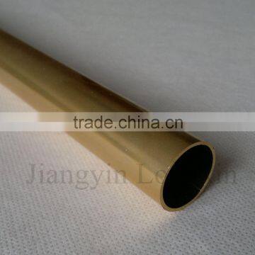 High quality gold anodized aluminium round tube