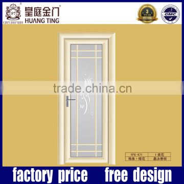 economic tempered glass aluminum swing door