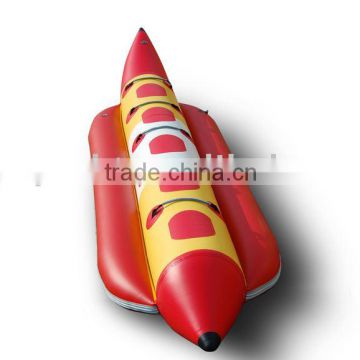 banana inflatable pleasure boat/ pvc material