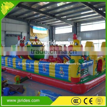 Relaxing!!! Happy inflatable jumping place for kids inflatable playground for sale