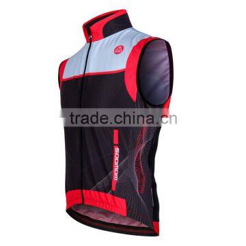 2014 new style cycling wind vest reflective-blackberry