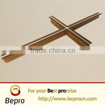 Wooden black line suspended ceiling grid
