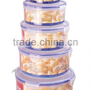 5pcs plastic round crisper box