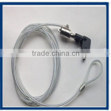 4.0mm PU coating Security Lock Cable with key