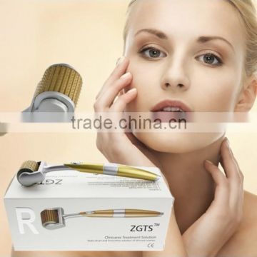 2015 Wholesale 192 needles ZGTS Titanium micro needle golden derma roller system