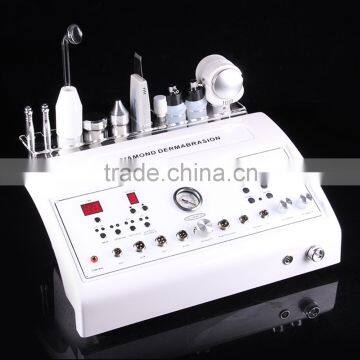 2016 hot sale 8in1 Dermabrasion Ultrasonic High Frequency Galvanic Skin Brush Scrubber Spray