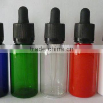 vloume 30m lplastic PET e liquid oil Bottle with Glass pipette Dropper