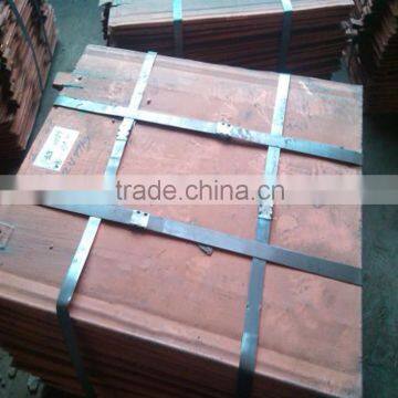 Special high purity copper cathode plating of non-ferrous metals