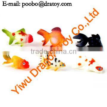 Small plastic goldfish toy