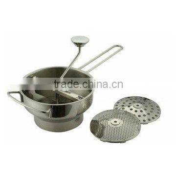 Big size kitchen stainless steel food mill