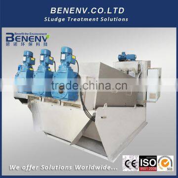 CE MARK screw press for food processing sludge treatment