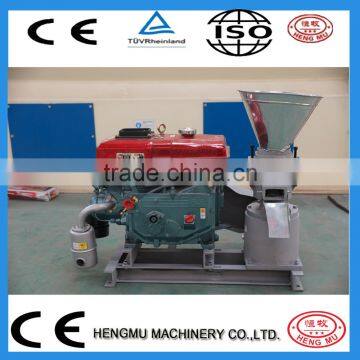 Diesel engine rice husk pellet making machine