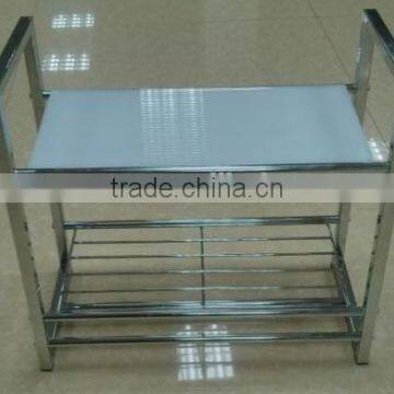 Wall Storage Rack W/plastic Tiers photo-2