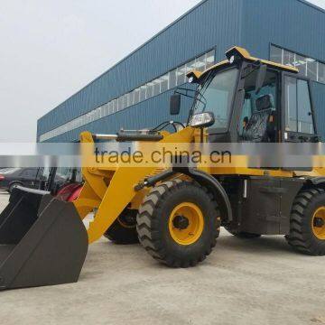 1.6TON front wheel loader CS916 with hydraulic pilot joystick and ac cabin