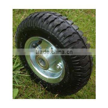 8 Inch Solid Wheel Barrow Wheel /2.50-4 Rubber Caster Wheels for Hand Trolley photo-4