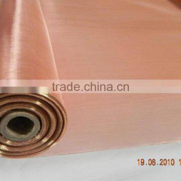 China manufacture knitted copper wire mesh