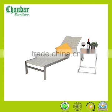 Outdoor furniture rattan furniture wicker chaise lounge sun lounger