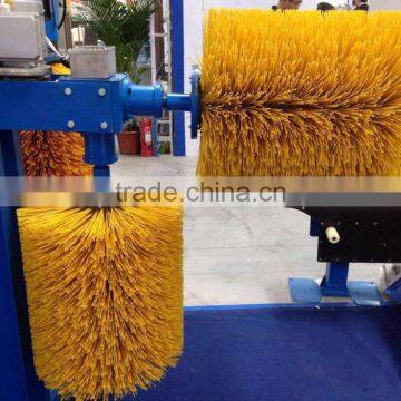 Automatic rotating cow brush