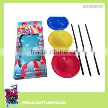 Juggling sticks toys and juggling plate for children