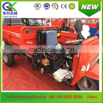 heavy loading capacity Cabin closed diesel power 3 Wheeler Tricycle truck