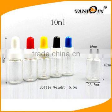 20ML White PE Dispenser Plastic Eye Dropper Bottle With Plastic Dropper Tip Plugs