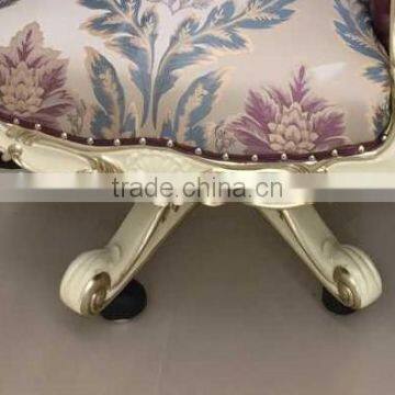 Palace Princess Swivel Chair, Royal and Elegant Wooden Office Chair, Study Room Study Chair for Homes (BF01-ML054) photo-4