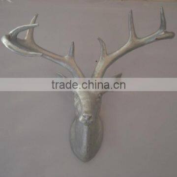 wall mounted white deer head silver electroplated wall-mounted deer head