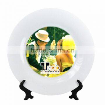 Personalized Decorative Christmas Ceramic Plate For Sublimation