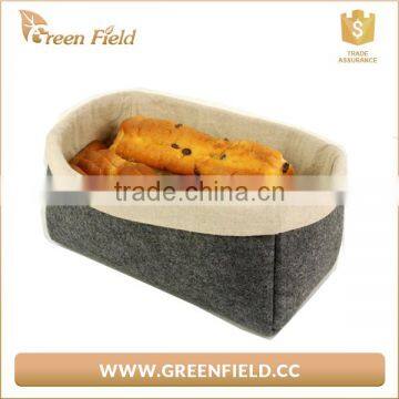 Felt Bread Basket ,felt Storage Bread Basekt With Fabric photo-2