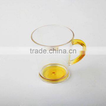 4-color Bottom Spray Colored Fashion Drinking Plastic Cup photo-2